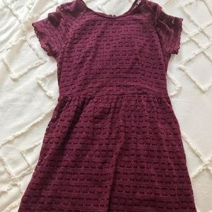 Free People lace mini dress size 6 fits like 4